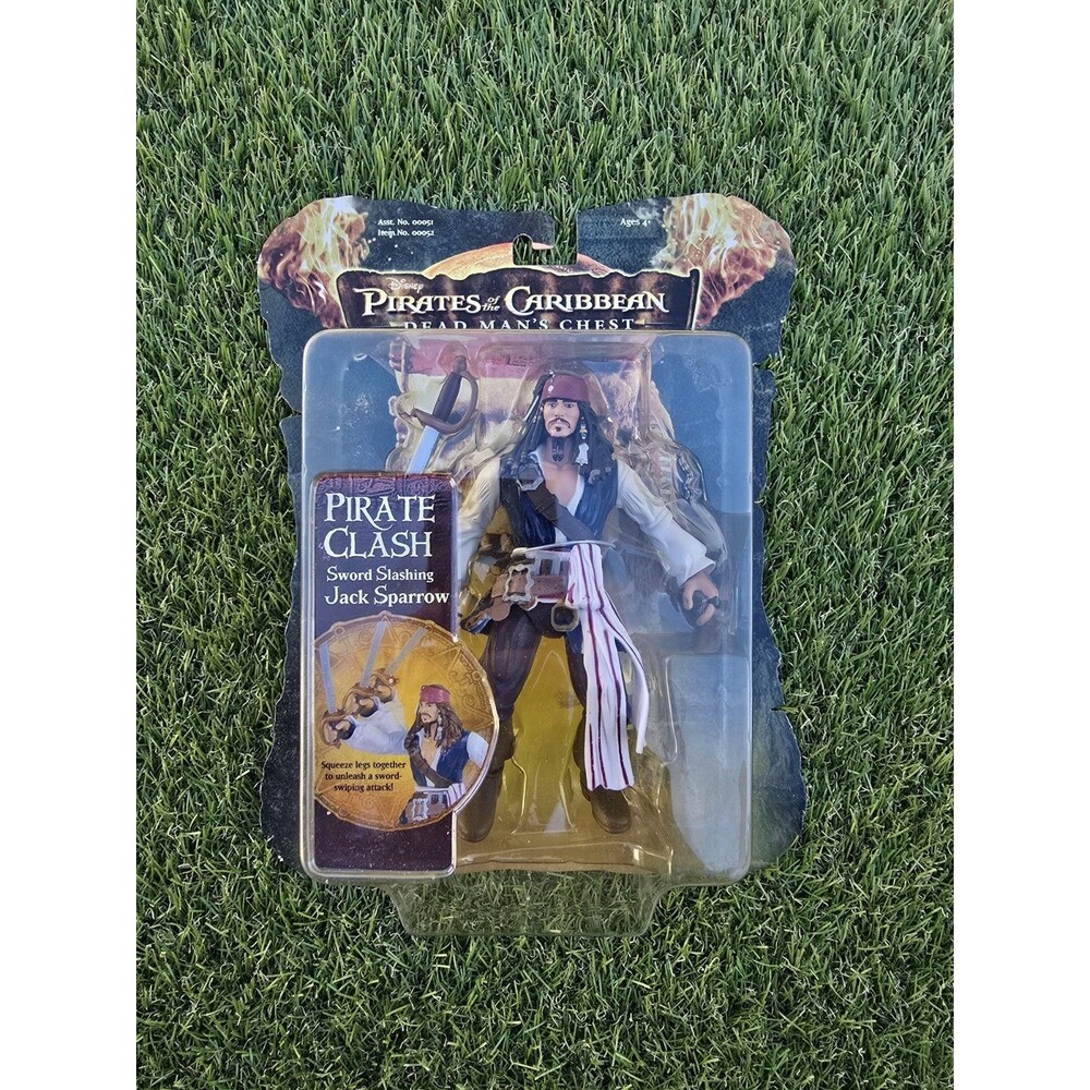 Pirates of the Caribbean Dead Man's Chest Jack Sparrow Pirate Clash Figure NIB
